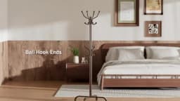 1/2Pcs Coat Rack with 14 Hooks, Freestanding Coat Rack Stand for Entryway, Hallway, Bedroom, and Office, Metal Coat Tree & Hat Rack for Coats, Hats, and Bags