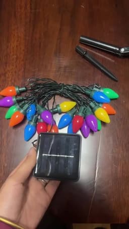 Solar Christmas Lights Outdoor 7M 50 LED Strawberry Solar String Lights Holiday Garland Christmas Tree Fairy Twinkle Lights