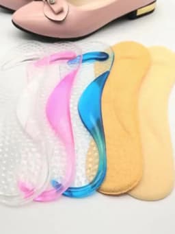 Gel Arch Support Insoles | Non-Slip Shock-Absorbing Inserts with Half-Size Fit, Comfortable Shoe Pads for Women’s Sandals & High