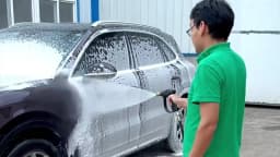 Pressure Washer Gun With Karcher/Nilfisk/Parkside/Bosch Hose Adapter & Quick Connect Nozzle for Car Surface Cleaning