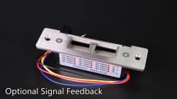 Original DC12V Stainless Steel Sturdiness Narrow Frame Fail-Secure ANSI Standard Electric Strike Lock Electronic Door Lock