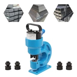 31Ton Hydraulic Punch Press 3.74" Throat Depth, Hydraulic Punching Tool Sets Industrial Hole Punch for 6mm Metal Plates