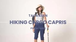 TACVASEN Summer Quick Dry Cargo Capri Pants Womens Outdoor Hiking Knee Length Joggers Lightweight Waterproof Shorts 6 Pockets