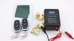  Battery Master Switch with Remote 12V Battery Master Disconnect Switch Heavy Duty Car Battery Kill Switch, 240A 433MHz Anti-th