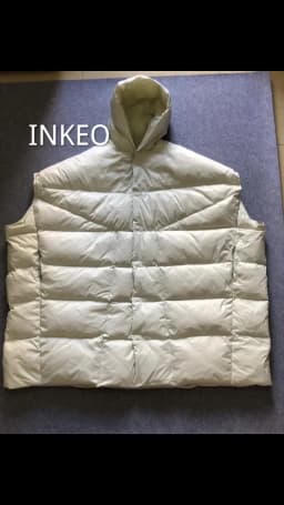 Luxury 90% white duck down jacket waistcoat for women Oversized Winter Thickened fluffy Hooded vest Overcoat INKEO 2O136