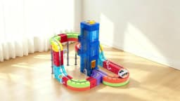 Kids Anti-Gravity Magnetic Attraction Track Train with Car Lift Electric Train Building Toy Changeable Magnetic Magic Rail Cars