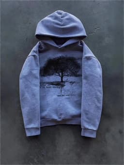 Summer New Printed Pocket Less Sweatshirt Long Sleeved Pullover Hoodie Retro Jacket Street Wear Y2K