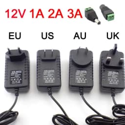 AC DC 12V 1A 2A 3A 2000mA 3000mA Adapter Power Supply EU UK AU US Plug 5.5*2.5mm Wall Charger for DC Male Female LED Strip Light