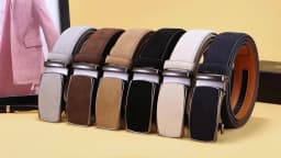 Men Leather Belt Automatic Buckle High Quality Male Leather Strap Luxury Jeans for Men Accessories