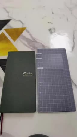 Weeks Travelers Notebook A5 A6 Writing Mat Pad PVC Grid Sewing Cutting Mats Ruler Board Drawing Clipboard Measuring Supplies