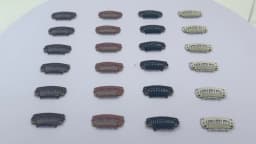 100Pcs Hair Clips with Back Rubber 32mm/28mm Wig Comb Clips Metal Snap Clip Wig Accessories for Hair Extensions DIY