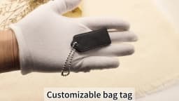 2Pcs Cowhide Luggage Tag Travel Suitcase Tags Bags Accessories Leather Bag Charm Chain Keychain Pendant for Handbag Purse