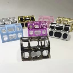 1pcs Mini Gold/Silver Transparent Jewelry Storage Box Plastics Box Wedding Gifts Packaging Box Jewelry Keepsake Treasure Chest