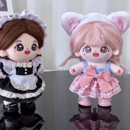 Cute Dres JK Uniform Clothes for 20cm Cotton Plush Cartoon DIY Doll Dress Up Clothing Skirt Suit Socks Toy Accessories Girl Gift