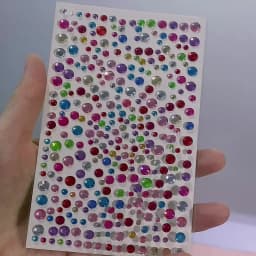 1Pcs Silver-White Glitter 3D Rhinestones Face Stickers 3/4/5/6mm Round Diamond Body Jewels Makeup Stickers For Eye Face Decorati