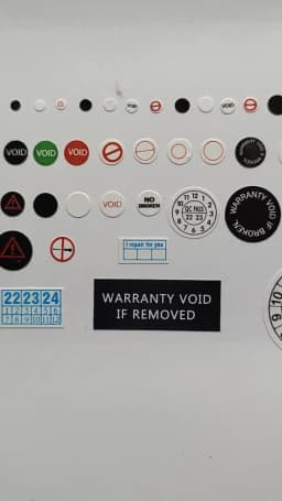 900pcs 3mm Small Screw Hole Sticker Brittle Paper Security Label Removal Proof Tamper Evident Warranty Void If Seal Broken