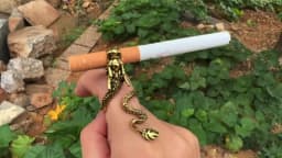 SMJEL Vintage Animal Shape Adjustable Ring Punk Ancient Dragon Rings Thai Silver Boyfriend Jewelry Unique Snake Ring Bijoux 2025