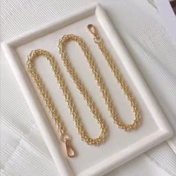 Metal Bag Chain Replacement Parts Accessories for Hand-Woven Shoulder Handbag DIY Handmade Tools Detachable Straps Purse Making