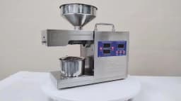 NEW 2025 Model 304 Stainless Steel Oil Press Machine Large Capacity for Peanut,Sunflower,Sesame Seeds Easy Clean, Low Noise