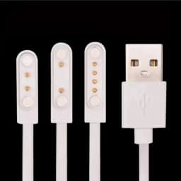 2 Pins 4 Pins Smartwatch Dock Charger Adapter USB Charging Cable Cord for Adult/Kids Smart Watch Power Charge Wire Accessories