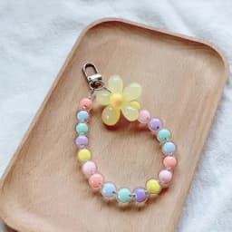 Keychain with Bow, Large Bow Tie, Carrying Bag for Hanging, Ornament, Bag Decorations, DIY Headphone Case, Accessories