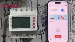 EARU Three Phase Tuya WiFi Smart Bidirectional Energy Power kWh Meter Over Under Voltage Protector Relay Switch Current Limit