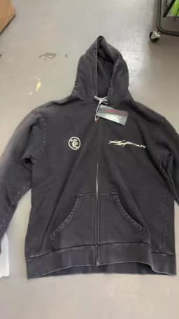 HS Cotton Hoodie With Zipper Wash