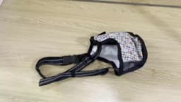 Soft Dog Muzzle for Small Large Dogs Mask Anti Biting Chewing Licking Breathable No Bark Mesh Printed Full Coverage