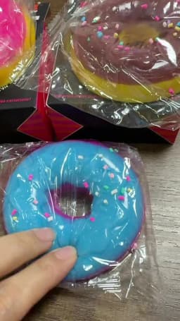 2026 New Arrival Schylling NeeDoh Jelly Donut Squeeze Toy, Stress Relief Squishy Toy with Slow Rebound, Perfect Gift D