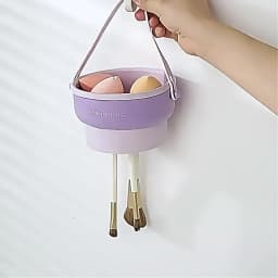 Makeup Brush Cleaning Bowl Beauty Egg Cleaning Tool Storage Set Brush Powder Puff Dry Cleaning Silicone Drying Shelf