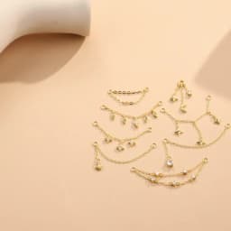 AIDE 1 Piece 925 Sterling Silver Spare Parts Chains Part For Stud Earring Piercing Hoops Drop Earring Women Fine Jewelry Gift