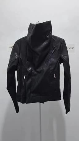 HKSH Spring Autumn New Women's Jacket PU Leather Asymmetric Zipper Pockets Slim Fit Motorcycle Dark Punk Short Coat Chic HK15980