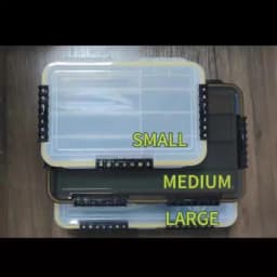 SAMOLLA New Large Waterproof Fishing Tackle Box, Fish Hook Fishing Lure Bait Storage Case Portable Fishing Gear Accessorie
