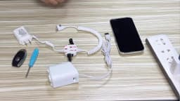 Mobile Phone Burglar Alarm System Display Stand Cellphone Security Anti Theft Holder With Clamp For Retail Phone Shop