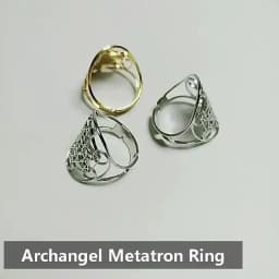 Sacred Geometry Seal Of Archangel Metatron Ring Adjustable Stainless Steel Rings For Women Men
