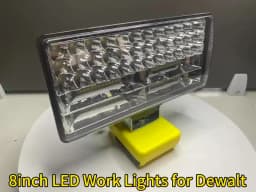8Inch Led Light Spotlight Outdoor Work Fishing Handheld Emergency Lamp For Dewalt For Milwaukee For Makita For Bosch 18V Battery