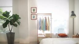 Rolling Bamboo Clothes Rack with Shelves and Hooks, Freestanding Garment Rack Organizer for Bedroom, Laundry Room and Entryway