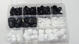 M6 M8 M10 Black Dome Protection Cap Covers Exposed Outer Hexagon Plastic PE Nut Bolt