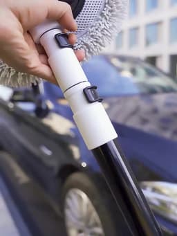 Car Wash Brush Car Cleaning Brush Telescoping Long Handle Mop Soft Hair Chenille Broom Universal Window Wash Auto Accessories