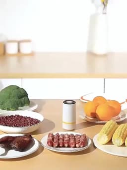 Vacuum Sealer Pump Electric Air Pump Rechargeable Automatic Sealing Machine with Reusable Vacuum Sealer Bags Food Packaging Bag