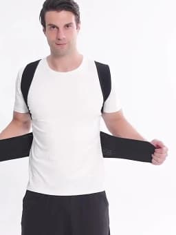 Humpback corrector for adult men, invisible straight back posture belt, corrects spine, improves round shoulder and back