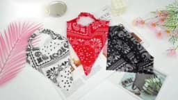 Women Paisley Elastic Boho Headbands Printed Retro Triangular Headscarf Girl Headbands Hair Accessories