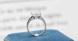 FEOBUR 1/2/3/4CT Princess Cut Moissanite Diamond Ring for Women Certified 100% 925 Sterling Silver Engagement Wedding Band GRA