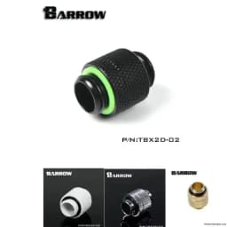 Barrow G1/4 Rotary Fitting Double Outer Teeth Connector Adapter For Water Cooling System TBX2D-02