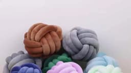 1pc Art Deco Striped Knot Pillow -Handmade, Soft Polyester.Cotton, Modern & Cozy Decorative Cushion for Homeand Sofa 9*9inch