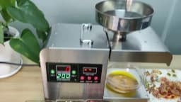 DIVEDEER Upgraded Intelligent Temperature Control Oil Press Stainless Steel Cold Press Flaxseed Peanut Coconut Meat Oil Press