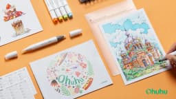 Ohuhu Honolulu S 48 Colors Marker Pen Set Alcohol Art Markers Red Dot Design Dual Tips Sketching Drawing School Art Supplies