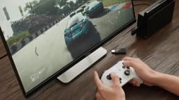 8BitDo USB Wireless Bluetooth Adapter 2 Receiver for Nintendo Switch 1, 2 PS1 Raspberry Pi Mini PS4 Controller for PS5 Handle