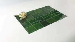 Dark Green Wall Tile Stickers Self-Adhesive PET+PU Waterproof Peel and Stick Backsplash for Kitchen Bathroom Home Decoration