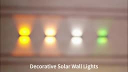 Decorative Solar Wall Lights Solar Garden Step Stair Lights IP65 Waterproof RGB White Warm White Colorful Outdoor Solar Light